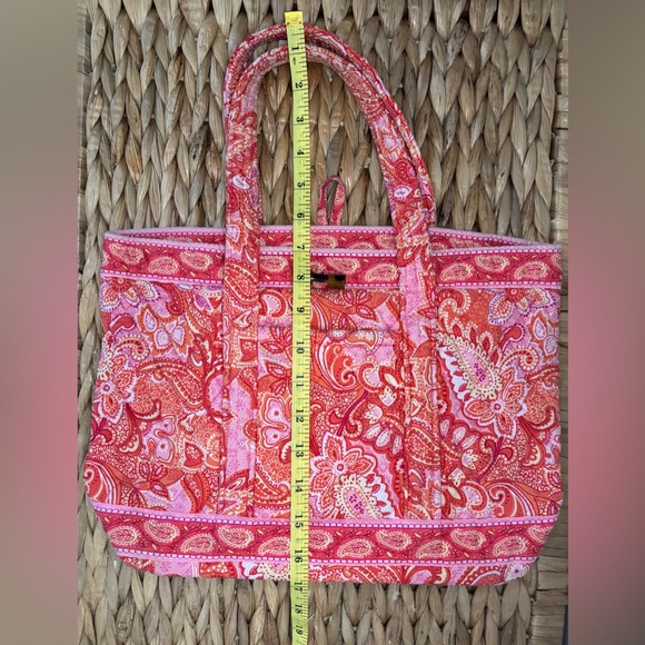 Vera Bradley Vibrant Pink Paisley Tote Bag - Picture 13 of 16